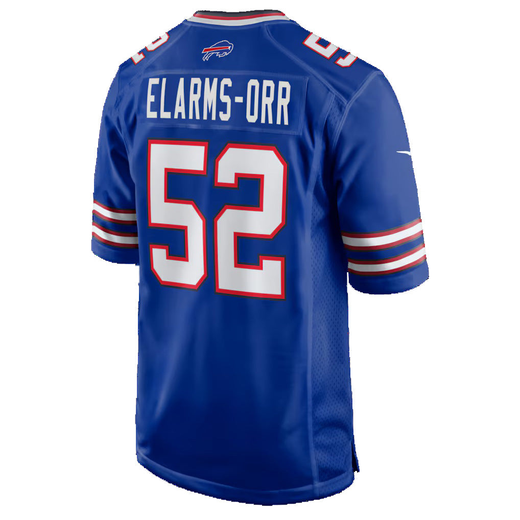 B.Bills #52 Kaleb Elarms-Orr Royal HeidiMiller Team Game Jersey