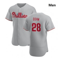 Philadelphia Phillies #28 Alec Bohm Gray HeidiMiller Road 2020 Authentic Player Jersey