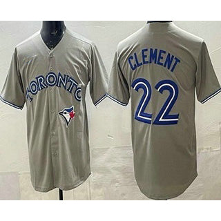 Toronto Blue Jays #22 Ernie Clement Gray HeidiMiller Cool Base Jersey
