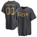 Custom Tampa Bay Rays Active Player Charcoal HeidiMiller 2022 All-Star Cool Base Stitched Jersey