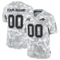 Custom B.Bills Active Player 2024 F.U.S.E Arctic Camo HeidiMiller Salute To Service Limited Stitched Jersey