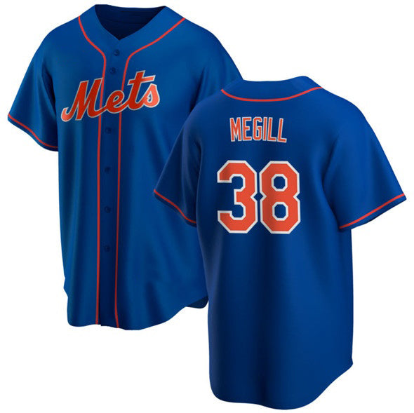 New York Mets #38 Tylor Megill Royal HeidiMiller Cool Base Stitched Jersey