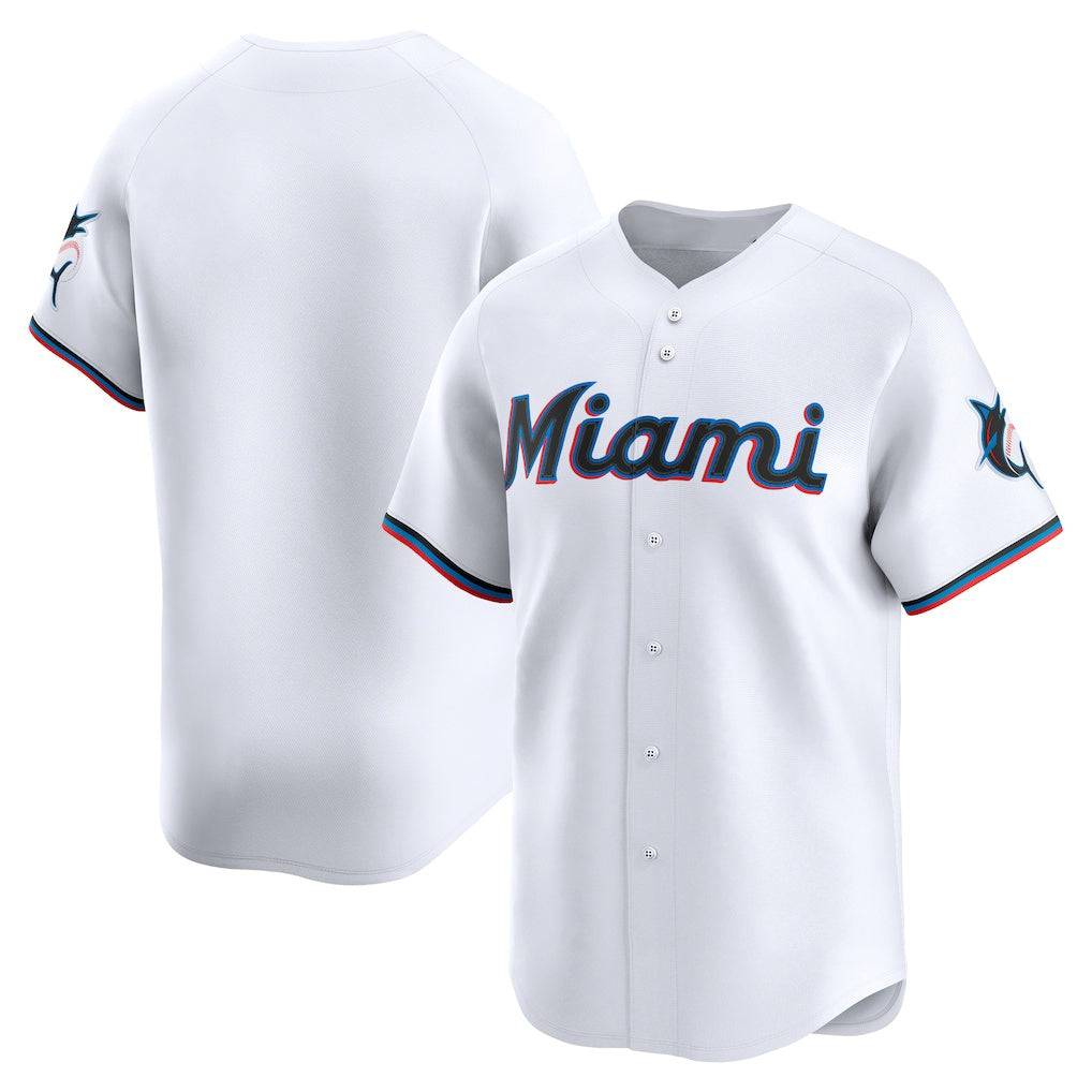Miami Marlins White HeidiMiller Home Limited Jersey