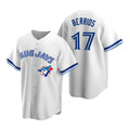 Toronto Blue Jays #17 Jose Berrios White HeidiMiller Cooperstown Collection Jersey