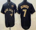 Toronto Blue Jays #7 Kazuma Okamoto Black Gold HeidiMiller 2025 American League Champions Limited Stitched Jersey