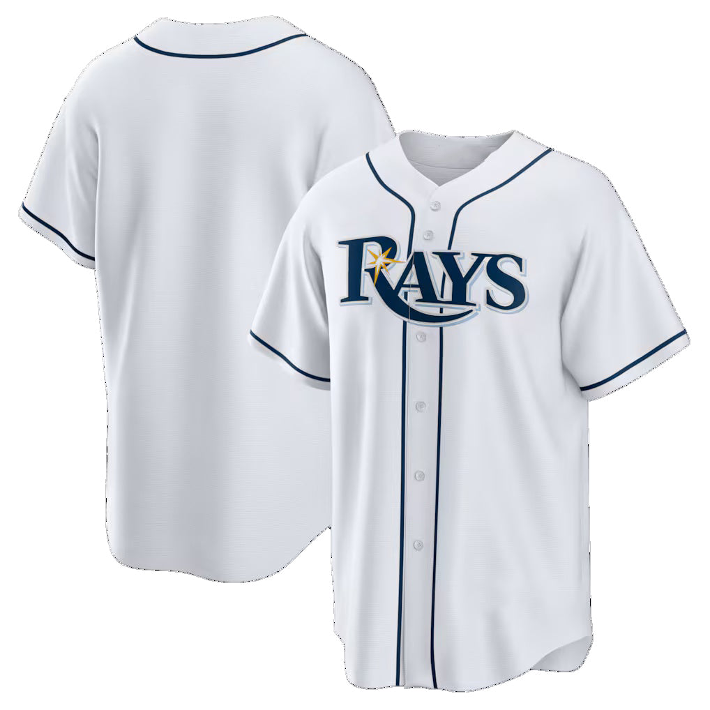 Tampa Bay Rays White HeidiMiller Home Big & Tall Replica Jersey
