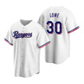 Texas Rangers #30 Nathaniel Lowe White HeidiMiller Cool Base Stitched Jersey
