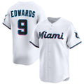 Miami Marlins #9 Xavier Edwards White HeidiMiller 2024 Home Limited Stitched Jersey