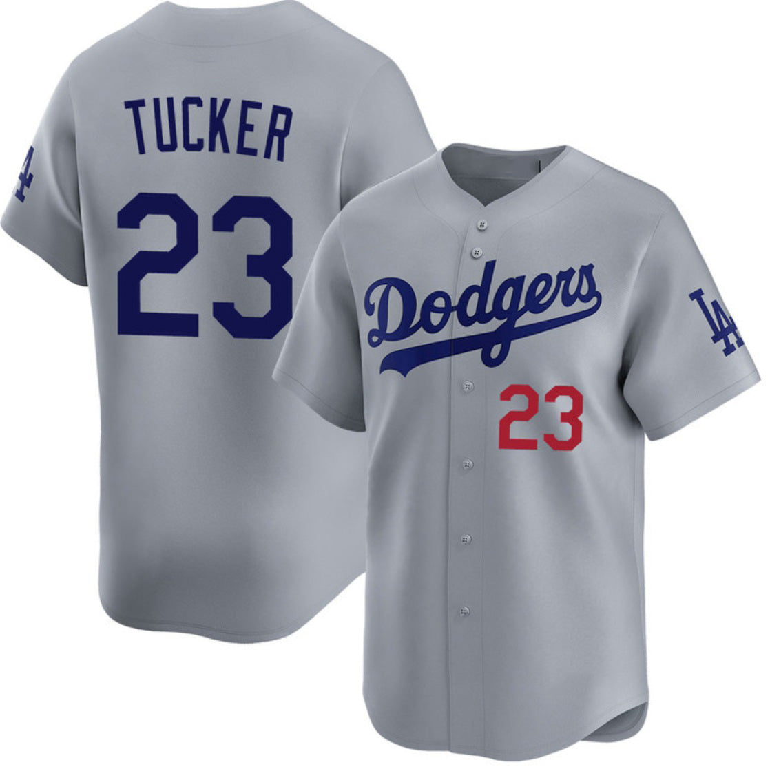 Los Angeles Dodgers #23 Kyle Tucker Gray HeidiMiller 2026 Limited Stitched Jersey