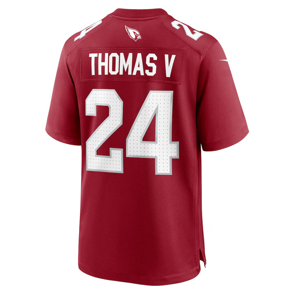 A.Cardinals #24 Starling Thomas V Cardinal HeidiMiller Team Game Jersey