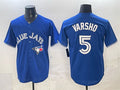 Toronto Blue Jays #5 Daulton Varsho Royal HeidiMiller 2025 Cool Base Stitched Jersey