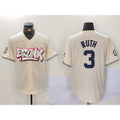 New York Yankees #3 Babe Ruth Cream HeidiMiller Limited Stitched Jersey 2