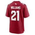 A.Cardinals #21 Garrett Williams Cardinal HeidiMiller Game Jersey