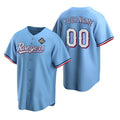 Custom Texas Rangers Active Player Blue HeidiMiller 2023 World Series Stitched Jersey