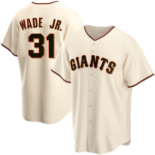 San Francisco Giants #31 LaMonte Wade Jr Cream HeidiMiller 2021 Replica Home Jersey