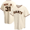 San Francisco Giants #31 LaMonte Wade Jr Cream HeidiMiller 2021 Replica Home Jersey