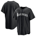 Seattle Mariners Blank Black HeidiMiller Lights Out Limited Stitched Jersey