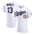 Los Angeles Dodgers #13 Max Muncy White HeidiMiller 2026 Gold Collection Authentic Jersey