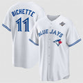 Toronto Blue Jays #11 Bo Bichette White HeidiMiller 2025 World Series Home Cool Base Stitched Jersey