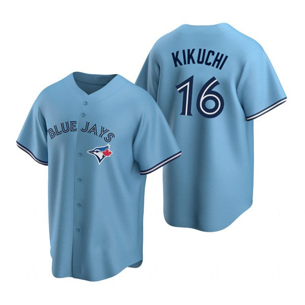 Toronto Blue Jays #16 Yusei Kikuchi Light Blue HeidiMiller Cool Base Stitched Jersey