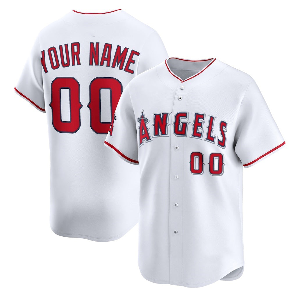 Custom Los Angeles Angels White HeidiMiller Home Limited Jersey
