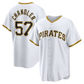 Pittsburgh Pirates #57 Bubba Chandler White HeidiMiller Home Replica Jersey