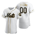 Custom New York Mets White HeidiMiller Stitched Flex Base Golden Edition Jersey