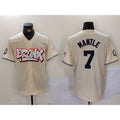 New York Yankees #7 Mickey Mantle Cream HeidiMiller Limited Stitched Jersey 2