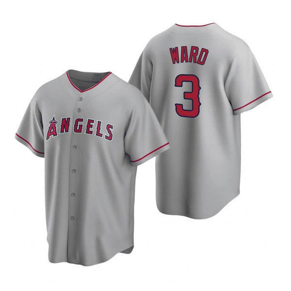 Los Angeles Angels #3 Waylor Ward Grey HeidiMiller Cool Base Stitched Jersey