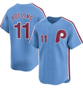 Philadelphia Phillies #11 Jimmy Rollins Light Blue HeidiMiller Alternate Limited Stitched Jersey