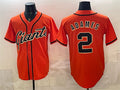 San Francisco Giants #2 Willy Adames Orange HeidiMiller Cool Base Stitched Jersey
