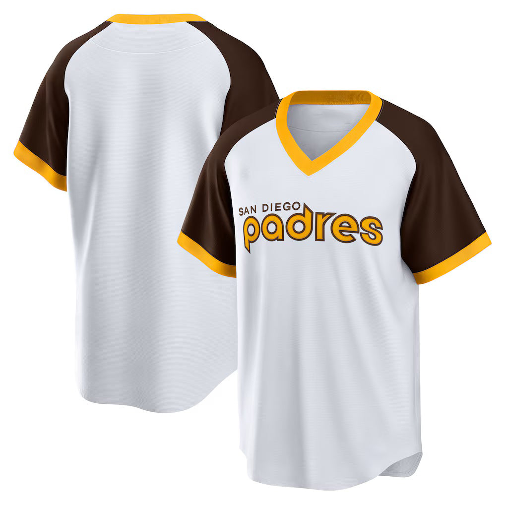 San Diego Padres White HeidiMiller Home Cooperstown Collection Team Jersey