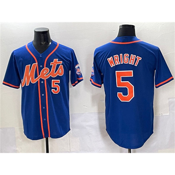 New York Mets #5 David Wright Blue HeidiMiller Cool Base Stitched Jersey