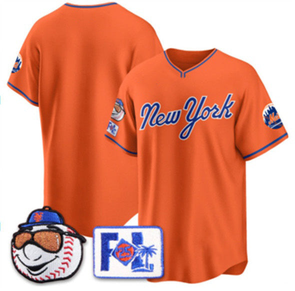 New York Mets Blank Orange HeidiMiller 2025 Spring Training Stitched Jersey
