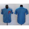 Philadelphia Phillies Blank Blue HeidiMiller Cool Base Stitched Jersey
