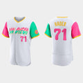 San Diego Padres #71 Josh Hader White HeidiMiller 2022 City Connect Jersey