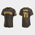San Diego Padres #71 Josh Hader Brown HeidiMiller Road Player FlexBase Jersey