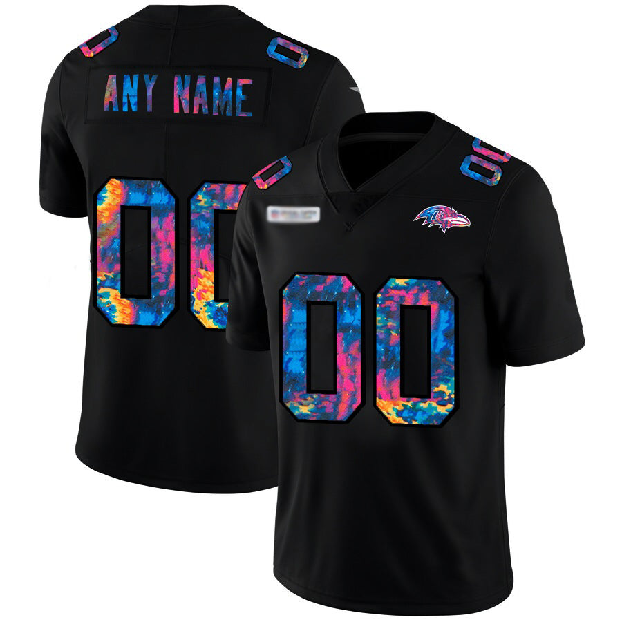 Custom B.Ravens Multi-Color Black HeidiMiller 2020 Crucial Catch Vapor Untouchable Limited Jersey