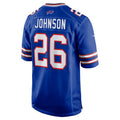 B.Bills #26 Ty Johnson Royal HeidiMiller Team Game Jersey