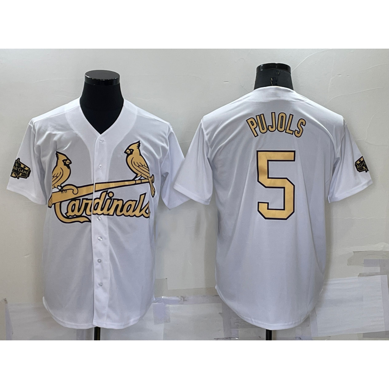 St. Louis Cardinals #5 Albert Pujols White HeidiMiller 2022 All Star Stitched Cool Base Jersey