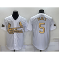 St. Louis Cardinals #5 Albert Pujols White HeidiMiller 2022 All Star Stitched Cool Base Jersey