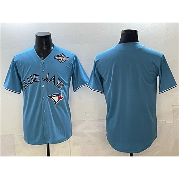 Toronto Blue Jays Blank Blue HeidiMiller 2025 World Series Home Cool Base Stitched Jersey