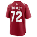 A.Cardinals #72 Hjalte Froholdt Cardinal HeidiMiller Team Game Jersey