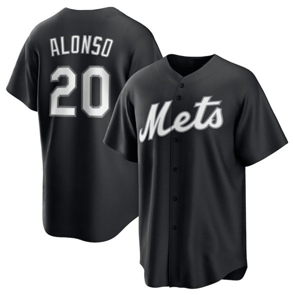 New York Mets #20 Pete Alonso Black HeidiMiller Lights Out Limited Stitched Jersey