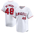 Los Angeles Angels #48 Reid Detmers White HeidiMiller Home Limited Stitched Jersey