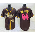 San Diego Padres #44 Joe Musgrove Number Brown HeidiMiller NEW 2023 City Connect Cool Base Stitched Jersey