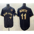Toronto Blue Jays #11 Bo Bichette Black Gold HeidiMiller 2025 American League Champions Limited Stitched Jersey