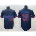 Toronto Blue Jays #28 Ernie Clement Navy HeidiMiller 2024 City Connect Limited Stitched Jersey