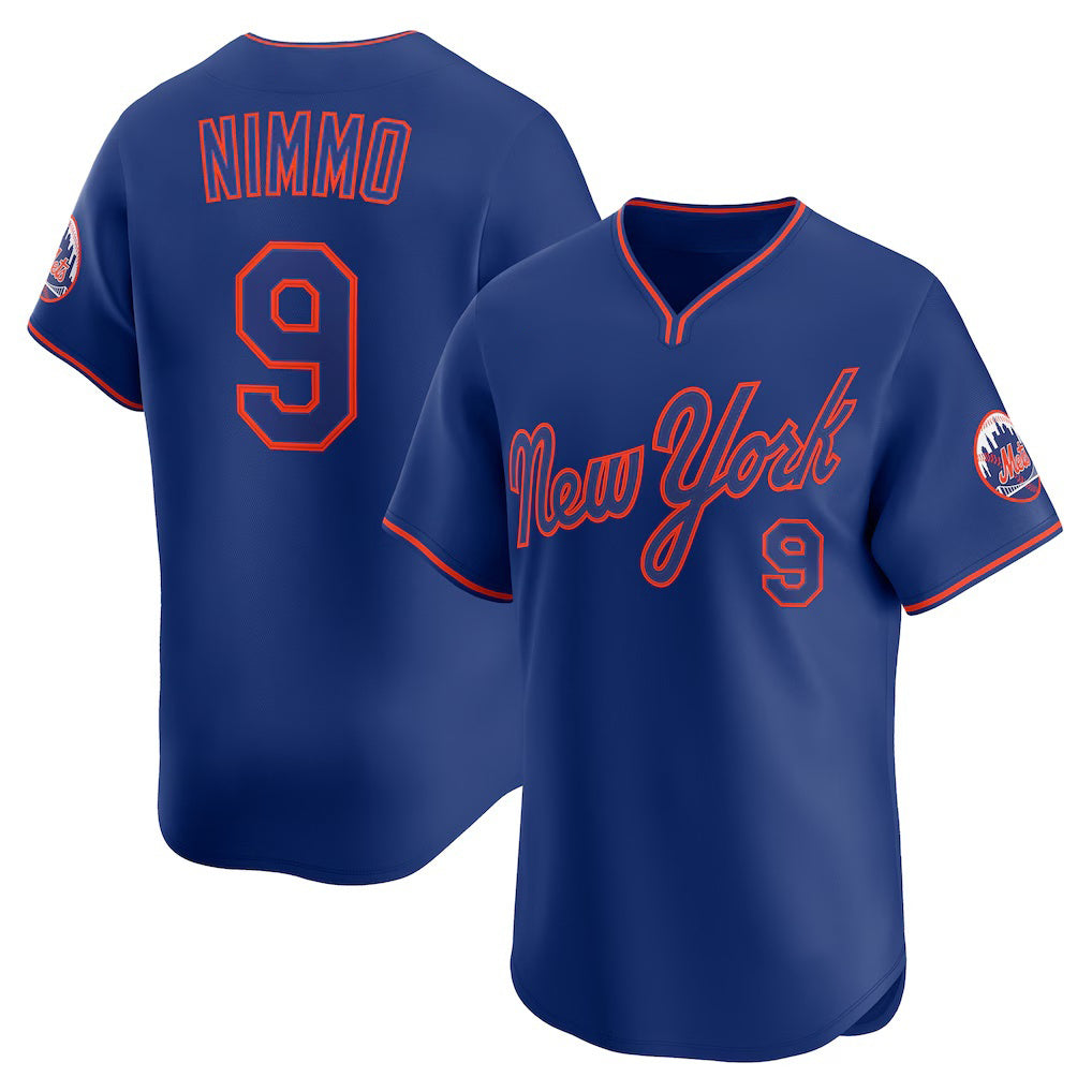 New York Mets #9 Brandon Nimmo Royal HeidiMiller Alternate Limited Player Jersey