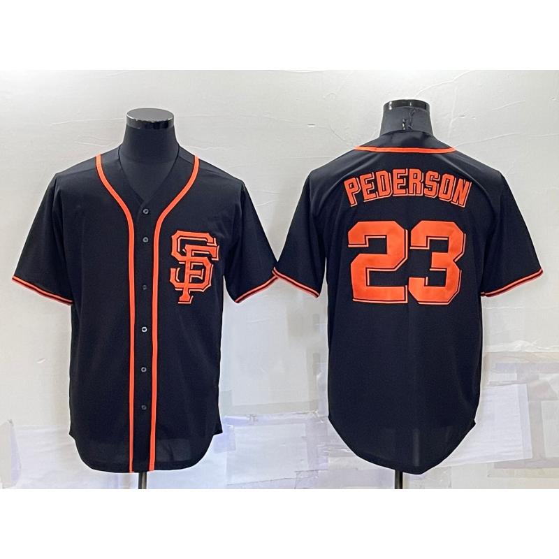 San Francisco Giants #23 Joc Pederson Black HeidiMiller Alternate Jersey